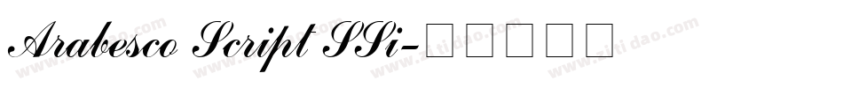 Arabesco Script SSi字体转换